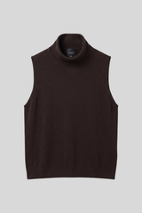 Leset - James Sleeveless Turtleneck - CHOCOLAT