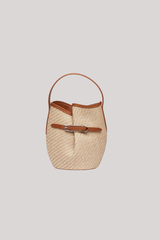 Liffner - Mini Belted Bucket Bag - BEIGE
