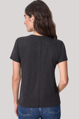 Lilla P - Back Seam Crewneck - BLACK
