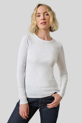 Lilla P - Long Sleeve Crew - WHITE