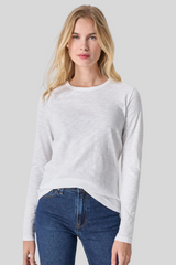 Lilla P - Long Sleeve Crewneck - WHITE