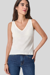 Lilla P - Organic V-Neck Tank - ROPE