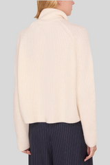 Lisa Yang - Sadie Zip Cardigan - CREAM