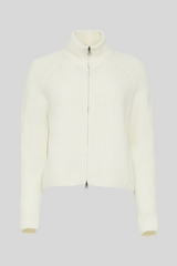 Lisa Yang - Sadie Zip Cardigan - CREAM