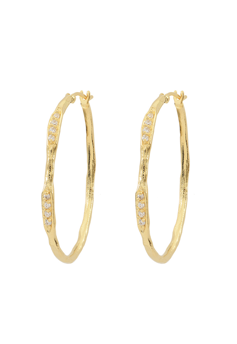 Louise Hoops Gold