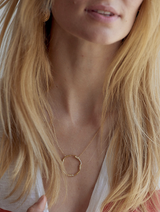 Louise Hendricks - Anya Gold Circle Necklace - GOLD