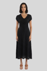 Luna Luz - French Quarter Dress - BLACK