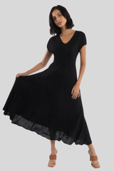 Luna Luz - French Quarter Dress - BLACK
