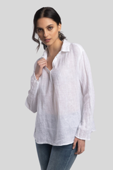Luna Luz - Love Linen Shirt - WHITE