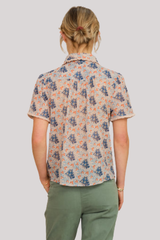 M.A.B.E - Aster Print Collar Top - MULTI
