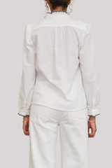 M.A.B.E - Chrissie Long Sleeve Top - IVORY