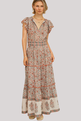 M.A.B.E - Della Print Maxi Dress - RUSTKHAK