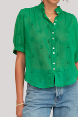 M.A.B.E - Frani Short Sleeve Top - GREEN
