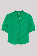 M.A.B.E - Frani Short Sleeve Top - GREEN