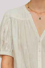 M.A.B.E - Harlie Emb Top - IVORY