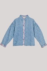 M.A.B.E - Jenna Quilted Jacket - BLUE