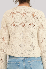 M.A.B.E - Maci Crochet Jacket - ECRU