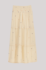 M.A.B.E - Seri Emb Maxi Skirt - ECRU