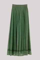 M.A.B.E - Seri Emb Maxi Skirt - GREEN