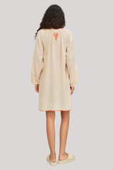 M.A.B.E - Talia Emb Kaftan - BEIGEORA