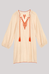 M.A.B.E - Talia Emb Kaftan - BEIGEORA