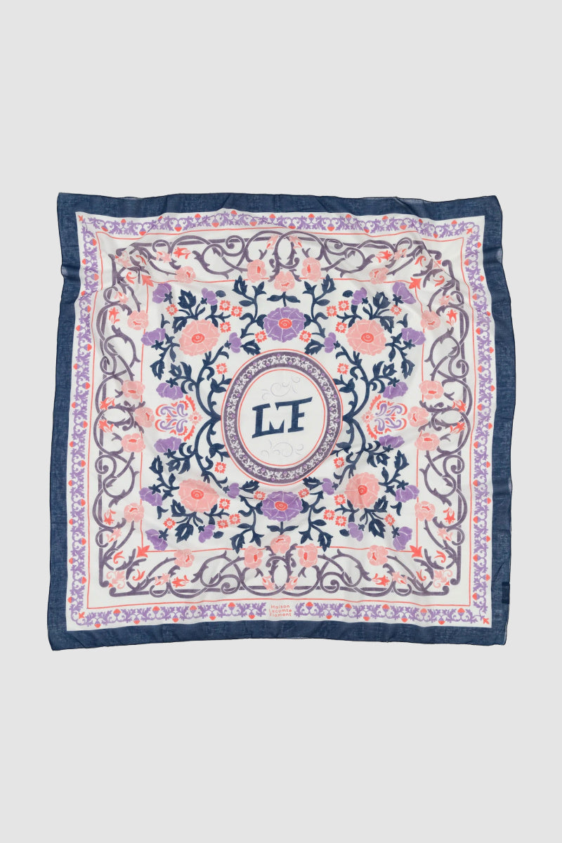 Maison Lecomte Flament - Lilac Marie-Antoinette Cotton Voile Scarf - LILAS