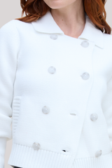 Margaret O'Leary - Dylan Double Knit Jacket - CHALK