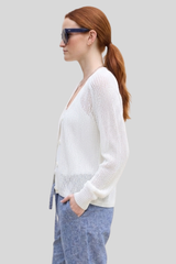 Margaret O'Leary - The Beach Cardigan - WHITE