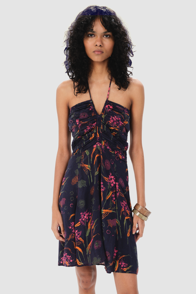 Maria Cher - Arrecifes Tori Short Dress - NAVY
