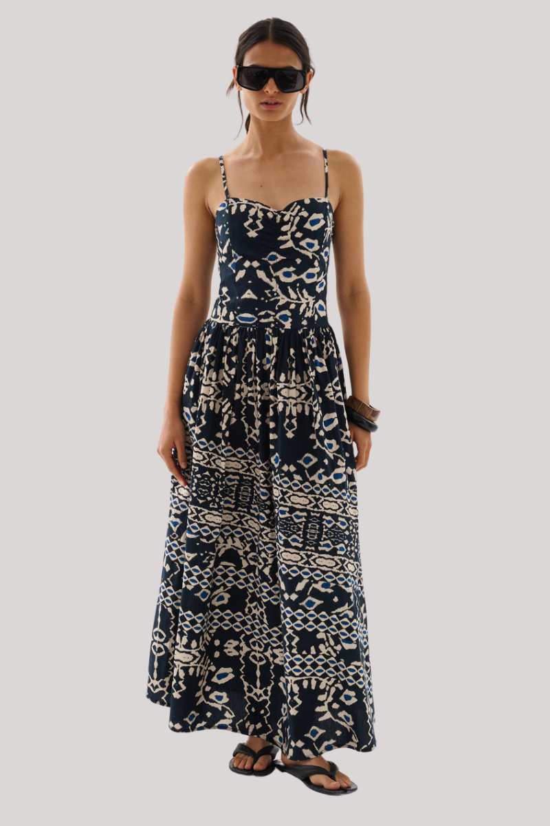 Maria Cher - Ensenada Finley Long Dress - MARINE