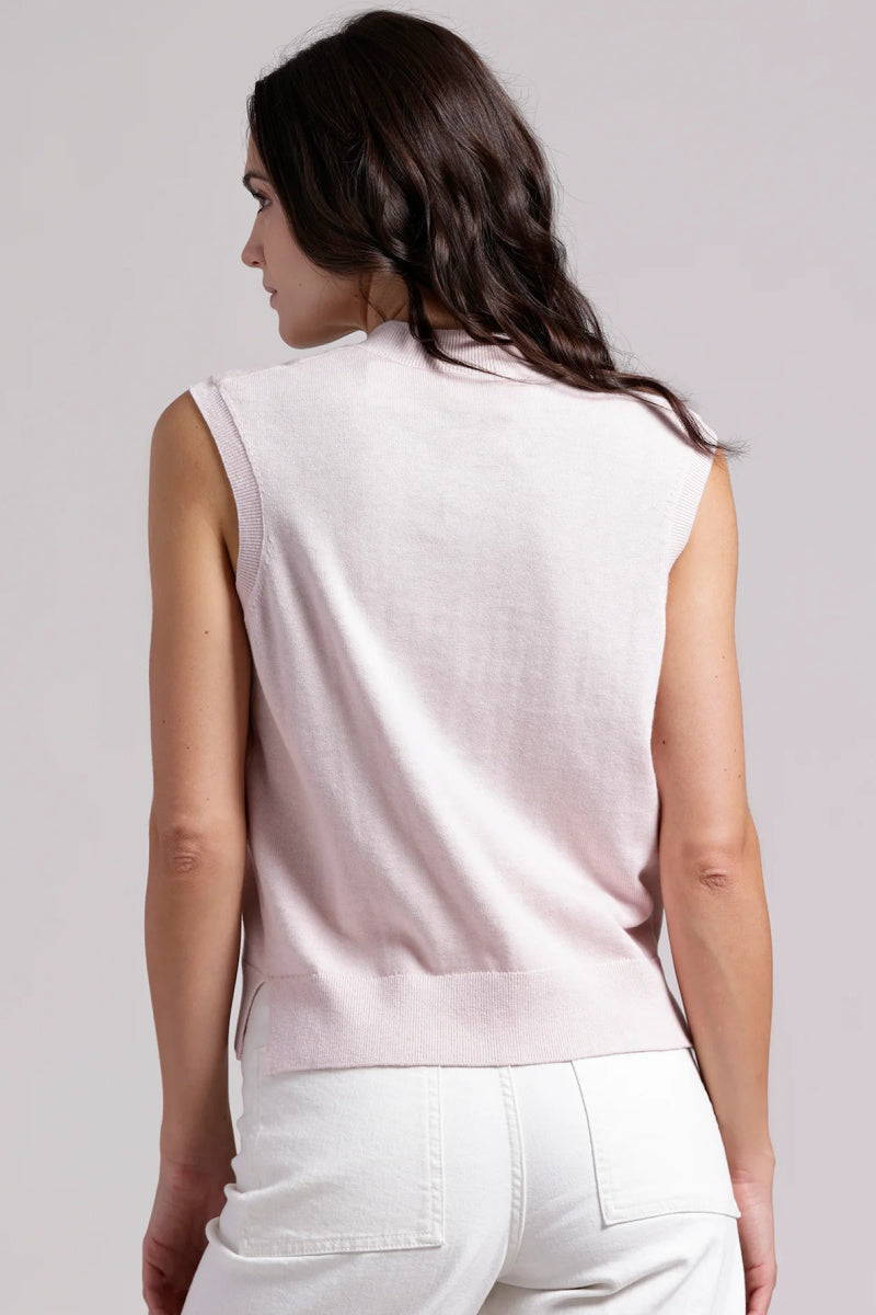 Minnierose - Supima Cotton Cashmere Button Front Vest - LUTOS