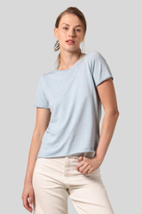 Minnierose - Supima Cotton Cashmere Short Sleeve Tee - HEAVEN
