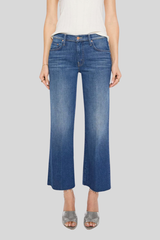 Mother - Mid Rise Zip Rambler Flood Fray - DELUXEDI