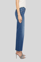 Mother - Mid Rise Zip Rambler Flood Fray - DELUXEDI