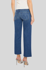 Mother - Mid Rise Zip Rambler Flood Fray - DELUXEDI