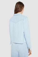 Mother - The Super Exes Crop Step Fray Denim Jacket - NOENDSIG