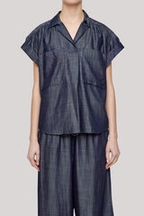 Moussy - Basic Denim Shirt - BLUE