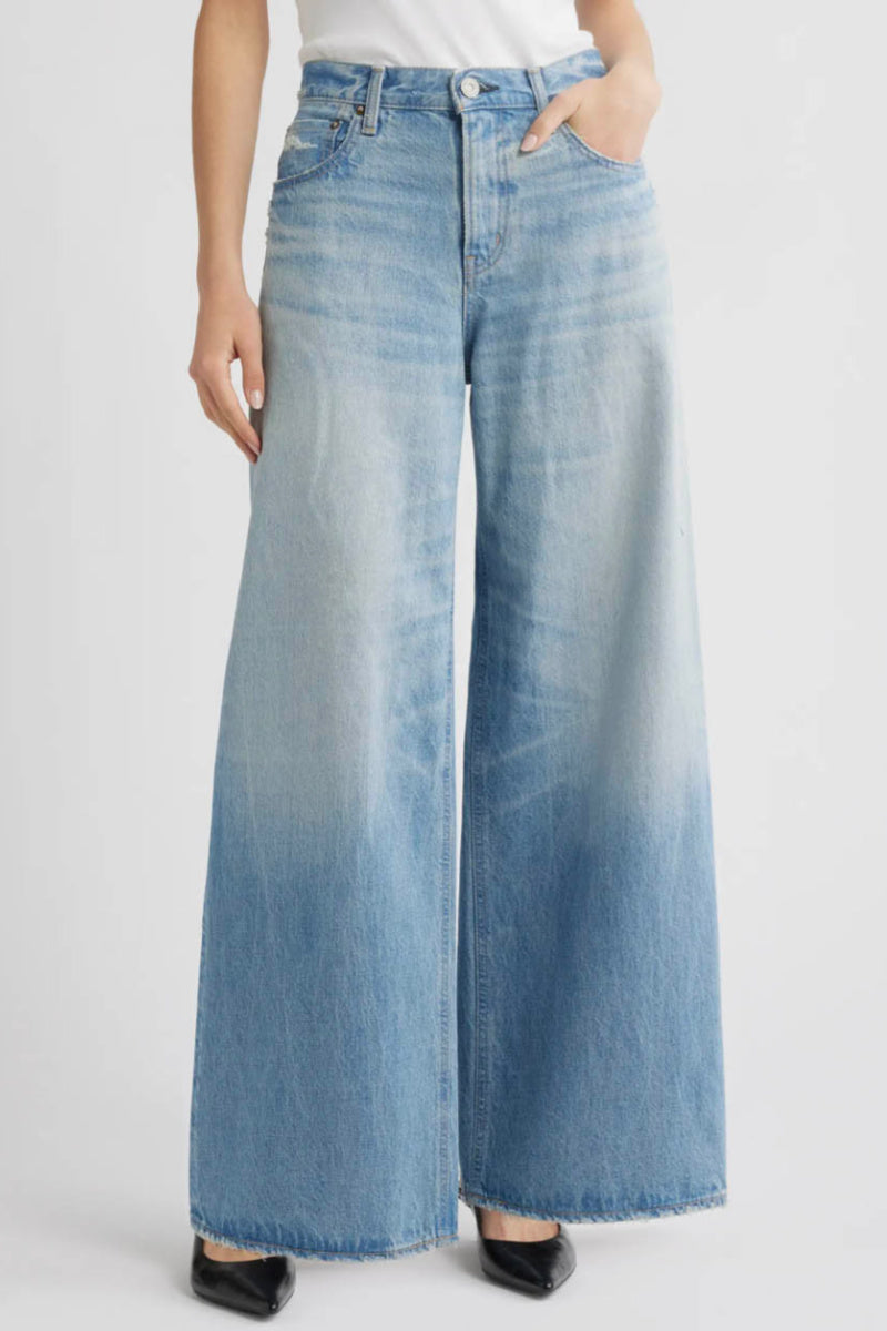 Moussy - Lowell High Waist Superwide Leg Jeans