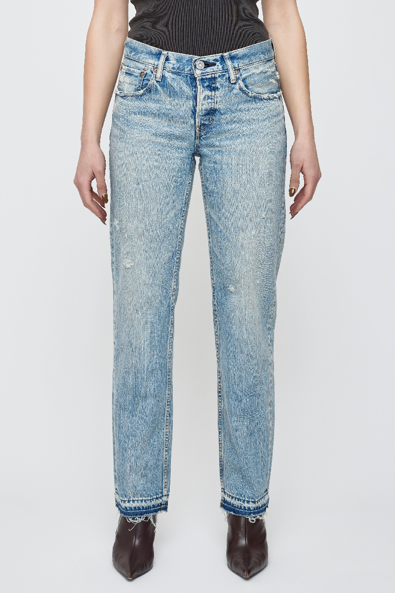 Moussy - MV Arverne Low-Rise Straight - BLUE
