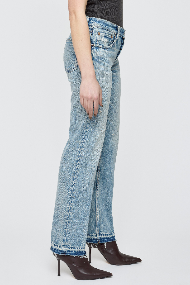 Moussy - MV Arverne Low-Rise Straight - BLUE