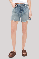 Moussy - MV Ludlow No Belt Shorts - LTBLUE