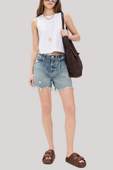 Moussy - MV Ludlow No Belt Shorts - LTBLUE