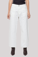 Moussy - Malba Gusset Cargo Pant - WHITE