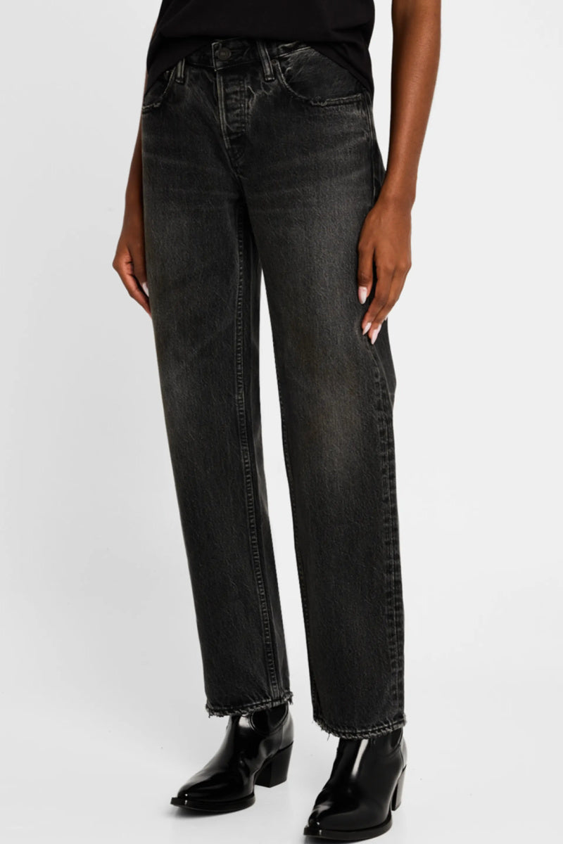 Moussy - Mv Iona Straight Low-Rise Jeans - BLACK