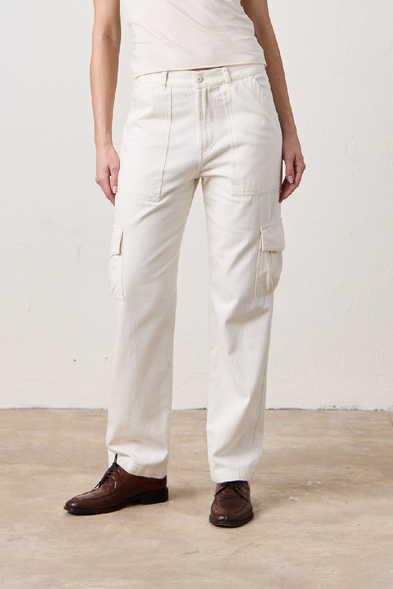 NSF - Hawk Straight Leg Twill Cargo Pant - IVORY