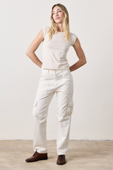 NSF - Hawk Straight Leg Twill Cargo Pant - IVORY