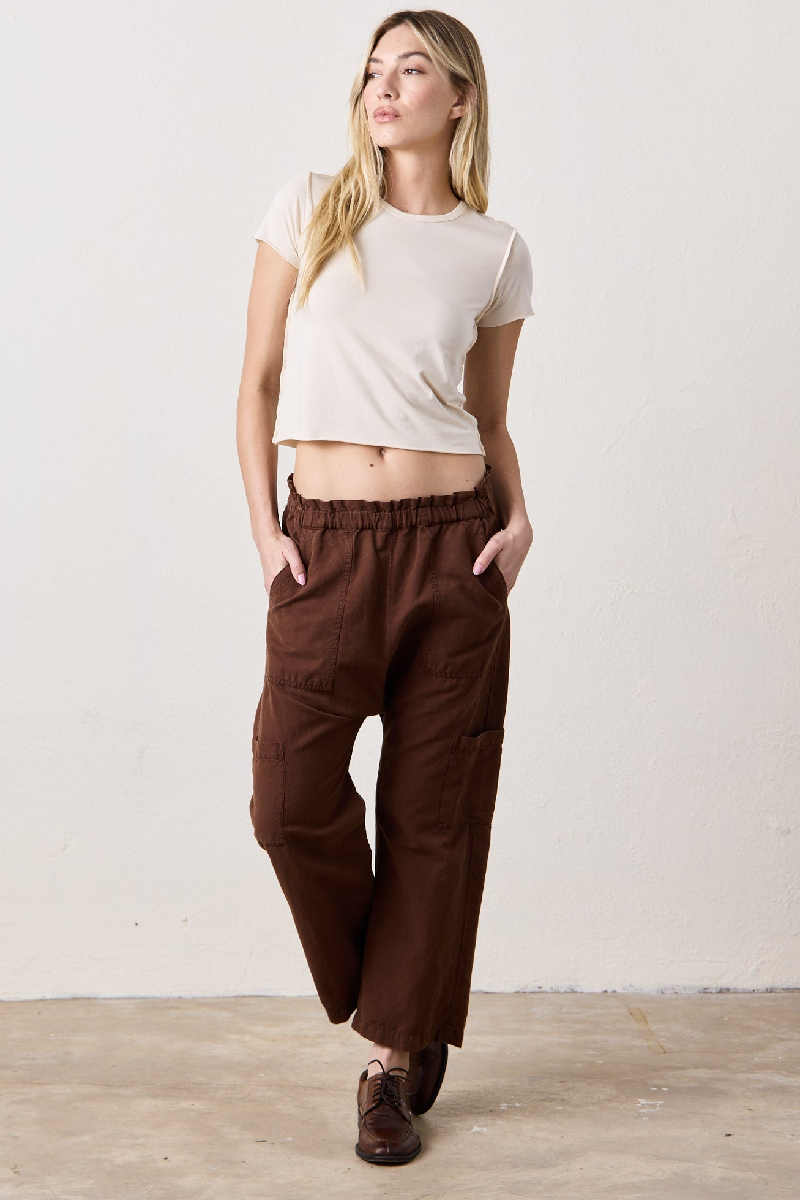 NSF - Tara Fitted Shrunken Crew Tee - IVORY