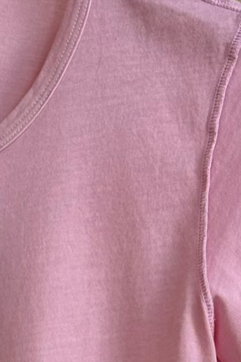 NSF - Tara Fitted Shrunken Crew Tee - PINKSORB