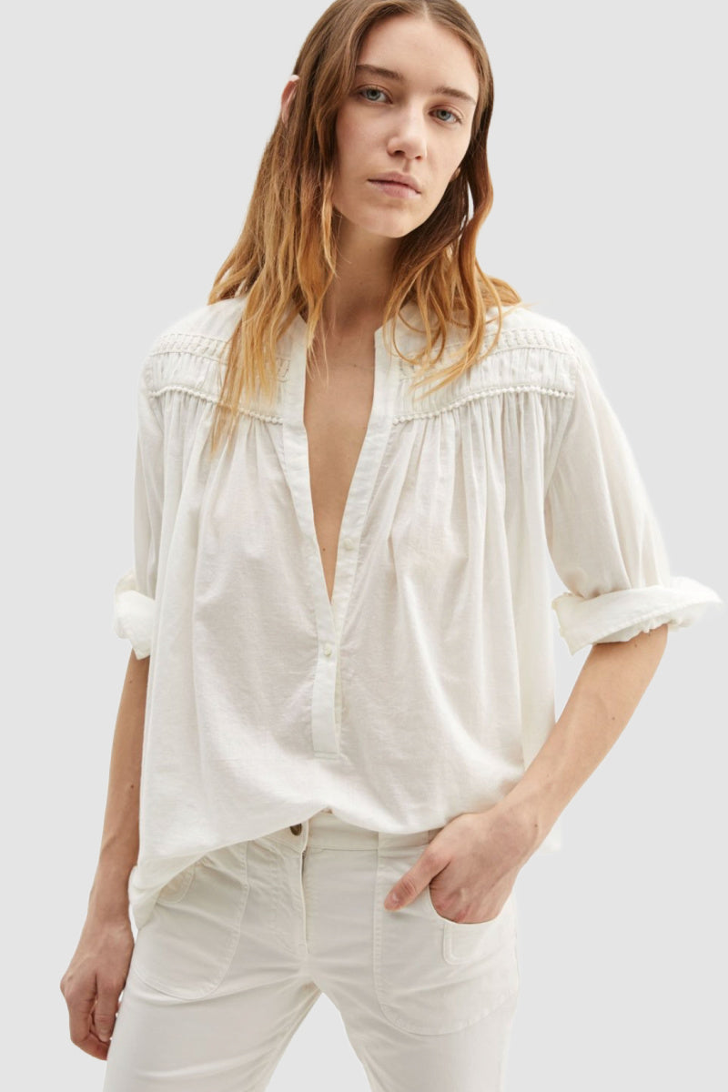 Nili Lotan - Clarys Top - IVORY
