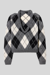 Nili Lotan - Feron Argyle Sweater - GRYIVYAR